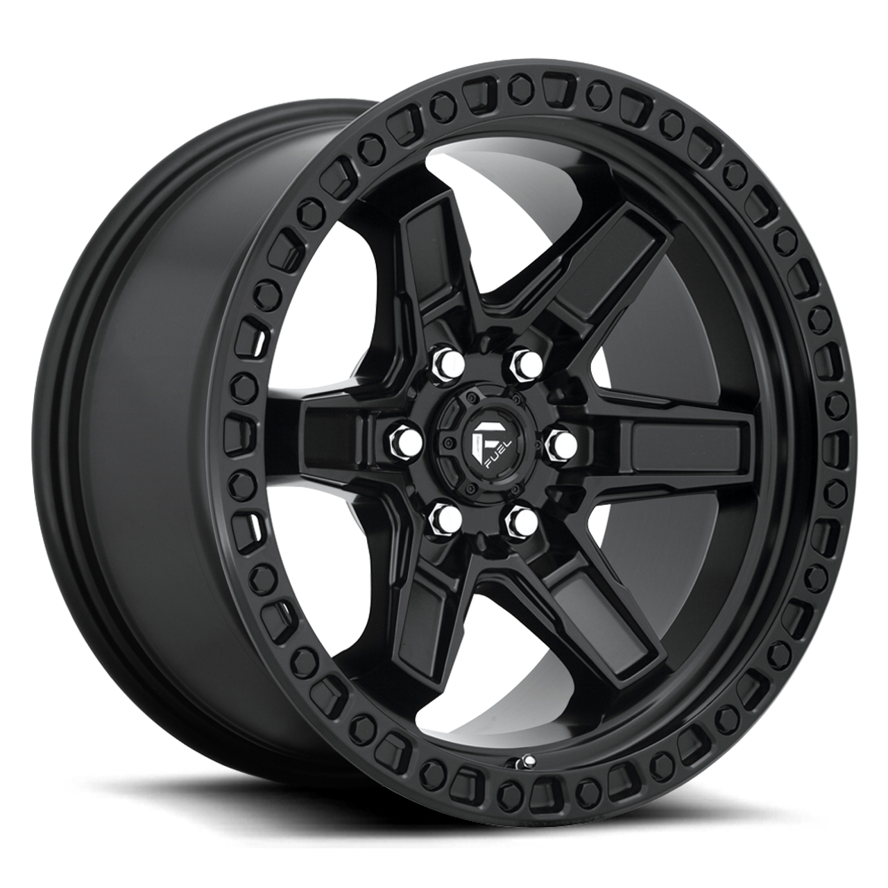 Fuel 1PC D697 Kicker 17x9 6x5.5 Matte Black Wheel 17" -12mm Rim