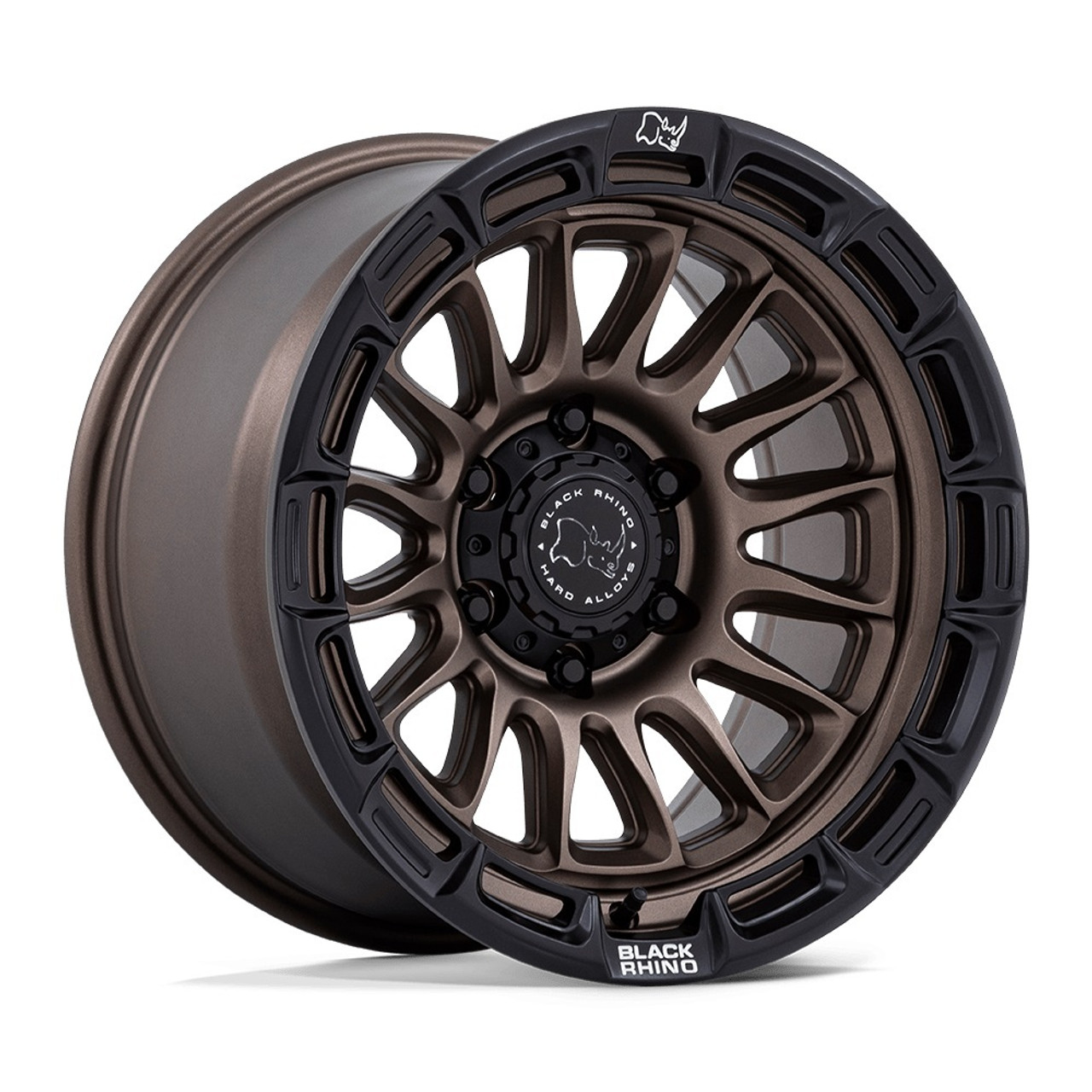 17" Black Rhino BR025 Rival Burnt Bronze Matte Black Lip 17x8.5 Wheel 5x5 10mm