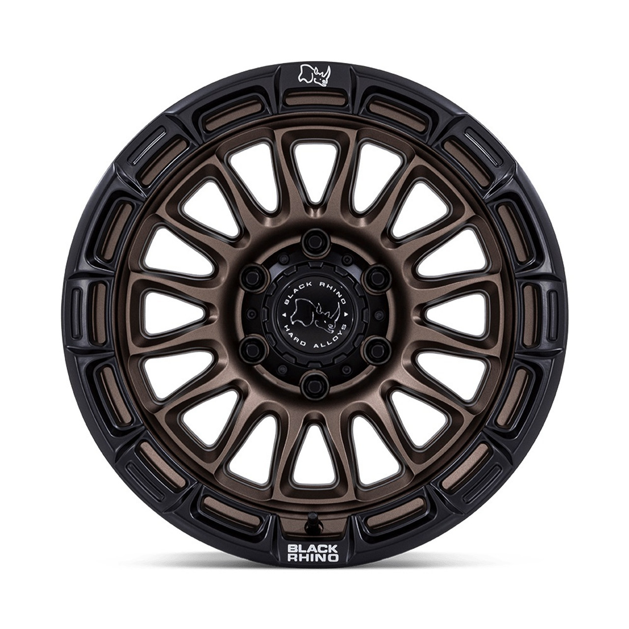 17" Black Rhino BR025 Rival Burnt Bronze Matte Black Lip 17x8.5 Wheel 5x5 10mm