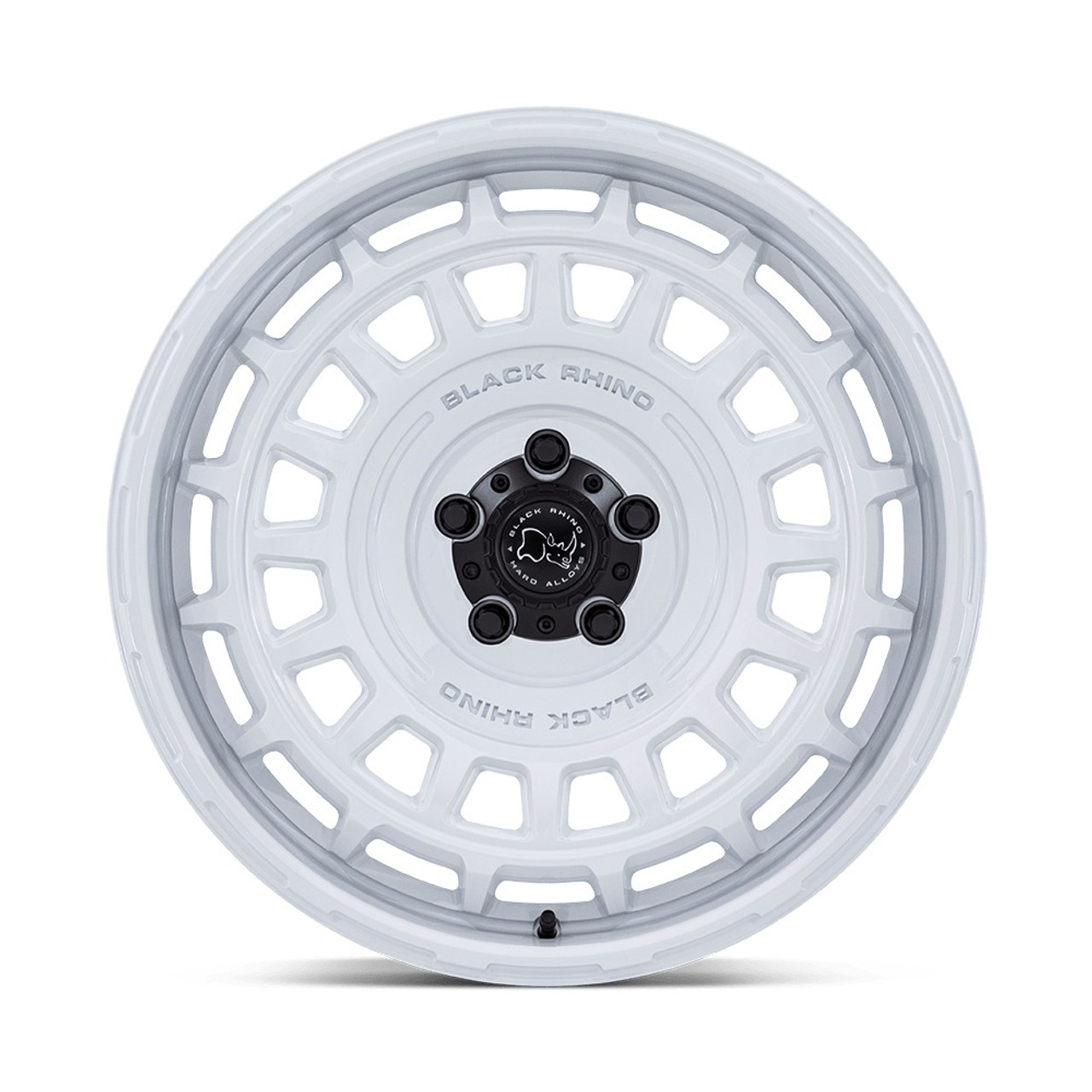 20" Black Rhino Hard Alloys BR024 AWOL Gloss White 20x8.5 Wheel 5x120 25mm Rim