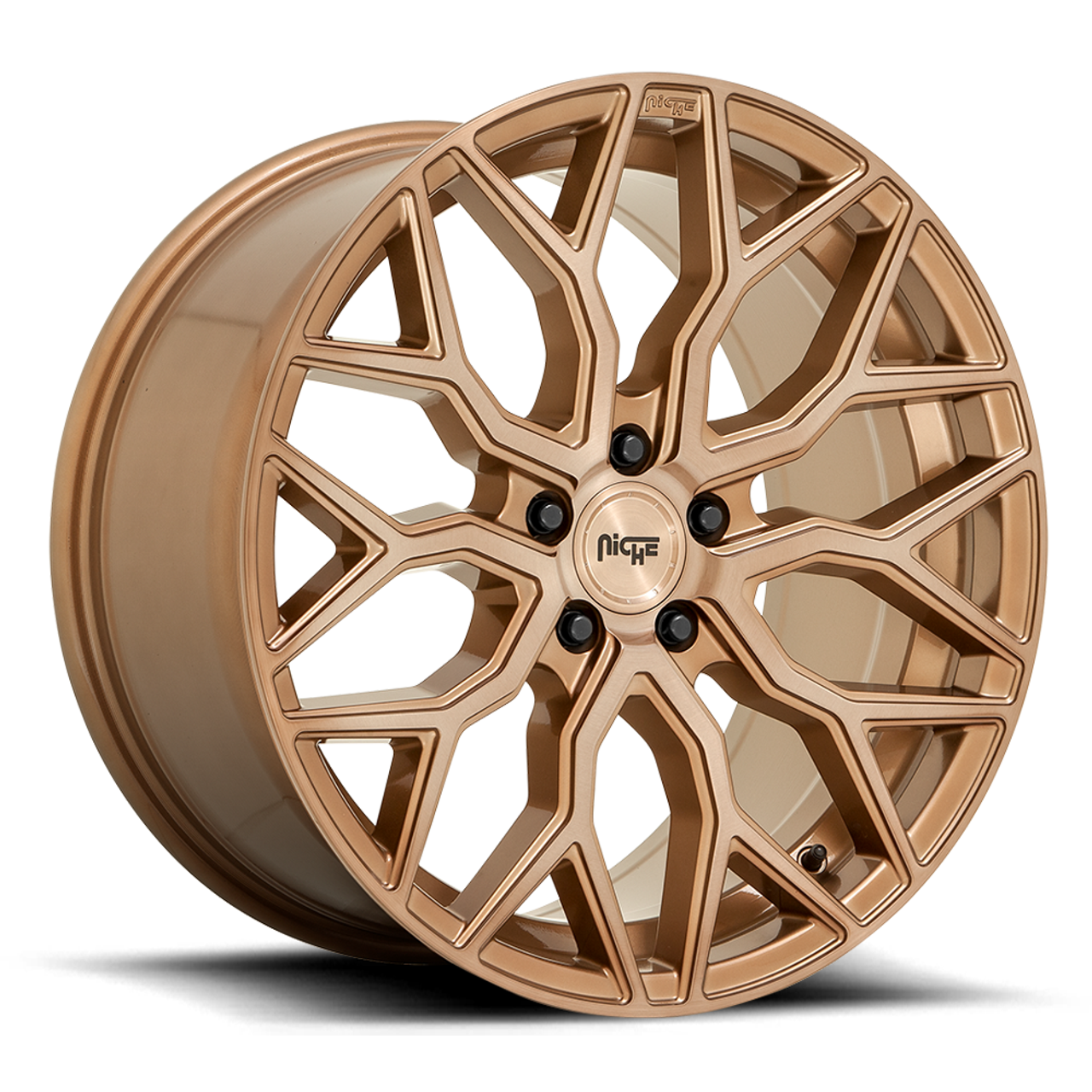 Niche 1PC M263 Mazzanti 20x10.5 5x4.5 Bronze Brushed Wheel 20" 40mm Rim