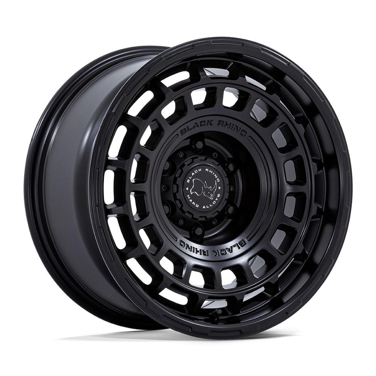 Set 4 17" Black Rhino Hard Alloys BR024 AWOL Matte Black 17x8.5 5x5 -10mm Wheels