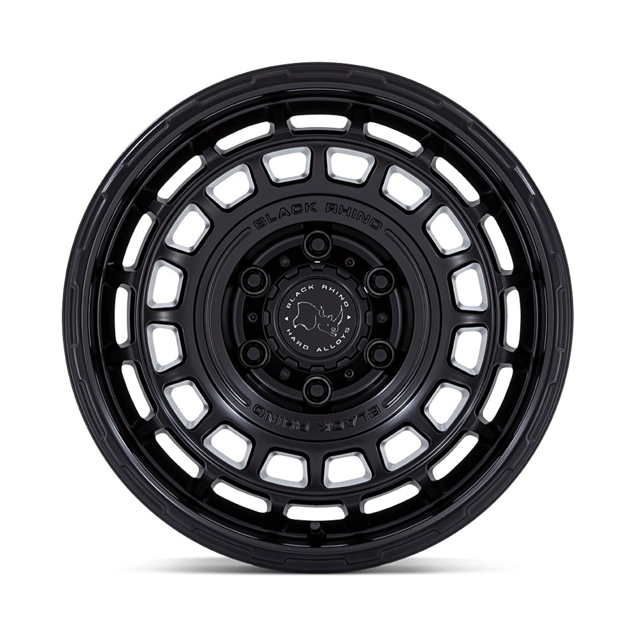 Set 4 17" Black Rhino Hard Alloys BR024 AWOL Matte Black 17x8.5 5x5 -10mm Wheels