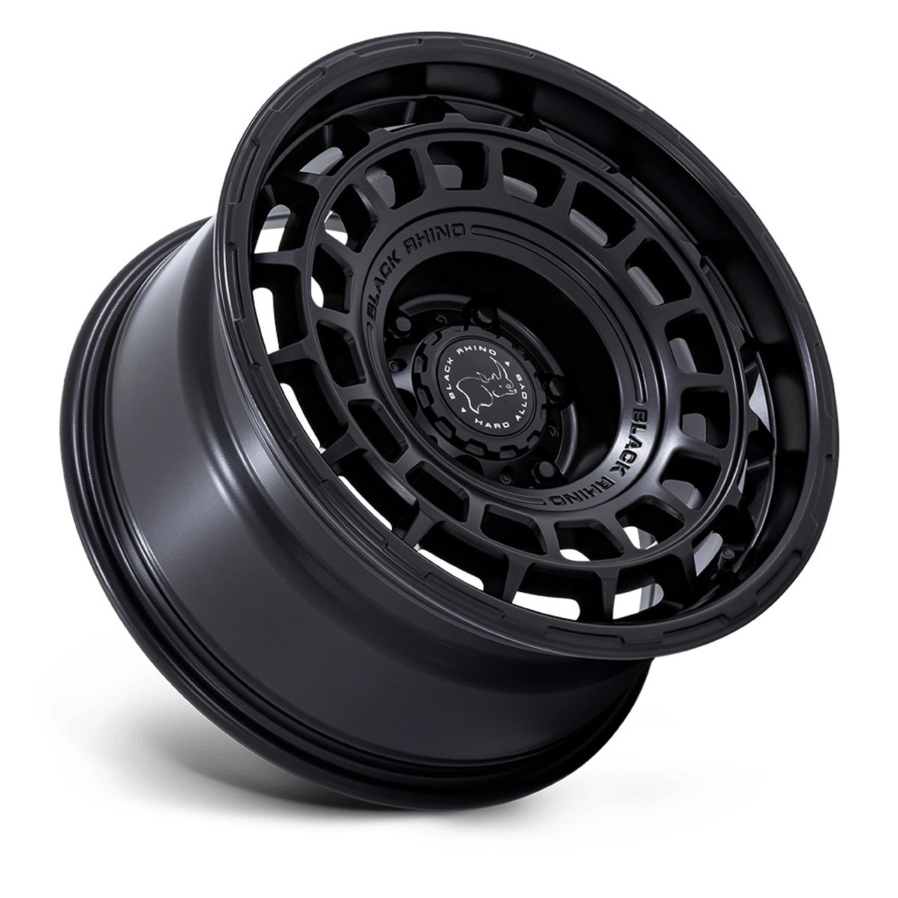 Set 4 17" Black Rhino Hard Alloys BR024 AWOL Matte Black 17x8.5 5x5 -10mm Wheels