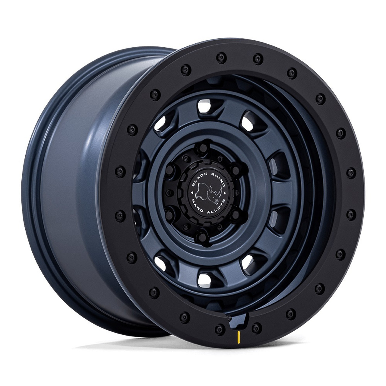17" Black Rhino BR023 Xplorer Metallic Blue Matte Black Lip 17x9 6x5.5 1mm Wheel