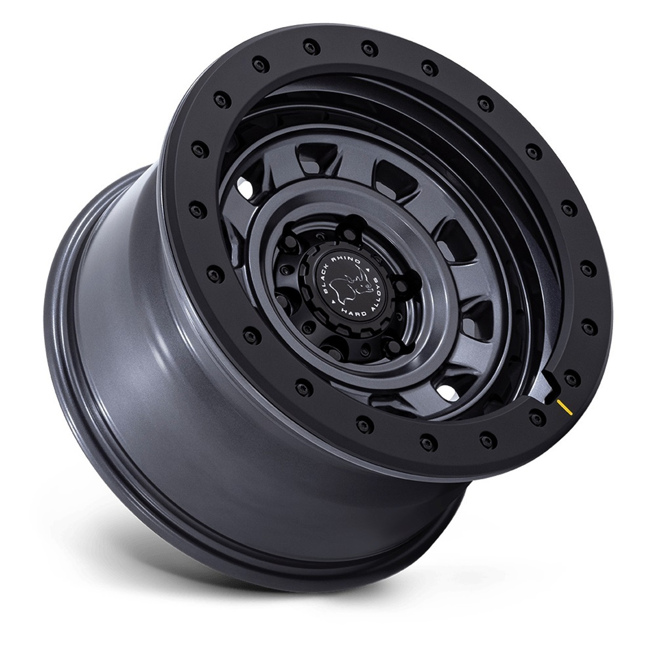 Set 4 17" Black Rhino BR023 Xplorer Matte Gunmetal Black Lip 17x9 6x5.5 1mm Rims