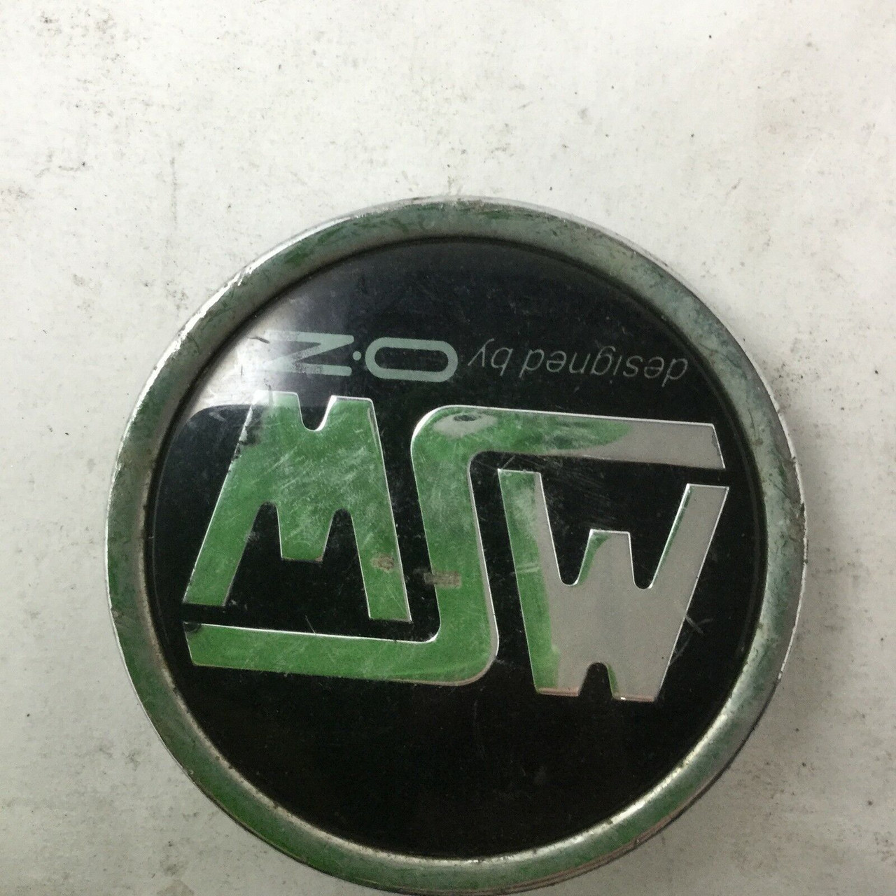 MSW Designed by OZ Snap In Wheel Center Cap Chrome/Black PCF86 68mm 2.7" MSW16