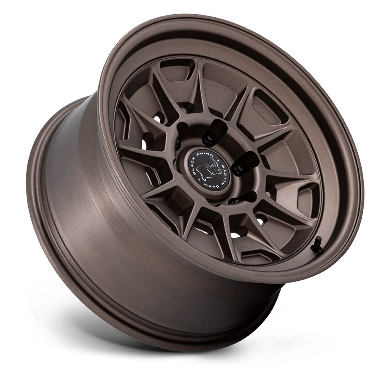 Set 4 18" Black Rhino Hard Alloys BR021 Mondo Burnt Bronze 18x9 6x5.5 12mm Rims