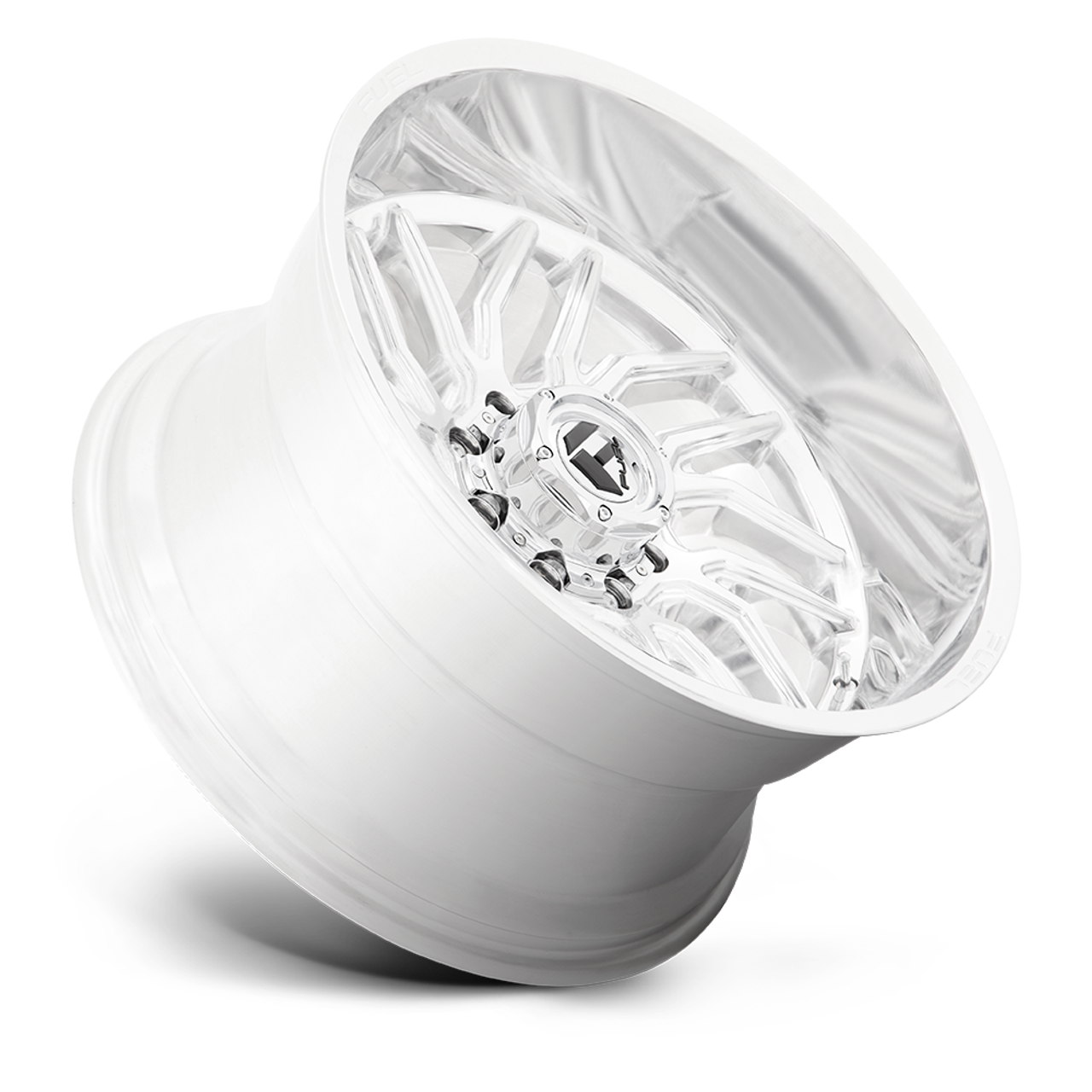 22" Fuel D809 Hurricane 22x12 5x5.5 -44mm Polished Milled Wheel Lifted Truck Rim