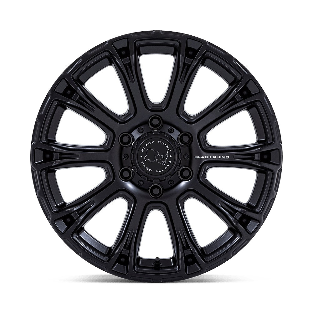 17" Black Rhino Hard Alloys BR020 Diamondback Matte Black 17x8.5 6x5.5 25mm Rim