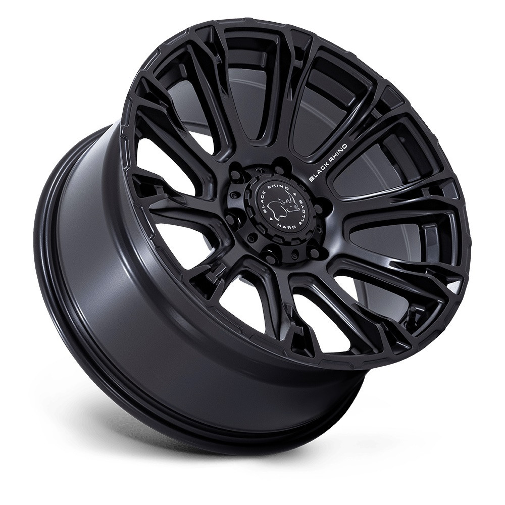 17" Black Rhino Hard Alloys BR020 Diamondback Matte Black 17x8.5 6x5.5 25mm Rim