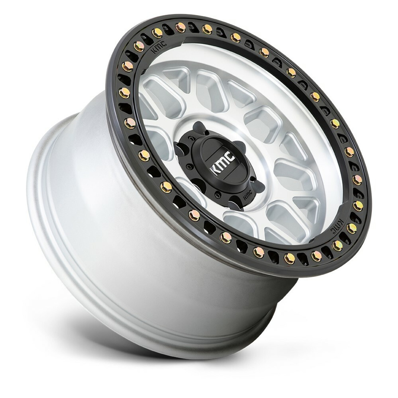 KMC KM549 Grs 20x9 6x135 Machined With Satin Black Lip Wheel 20" 0mm Rim