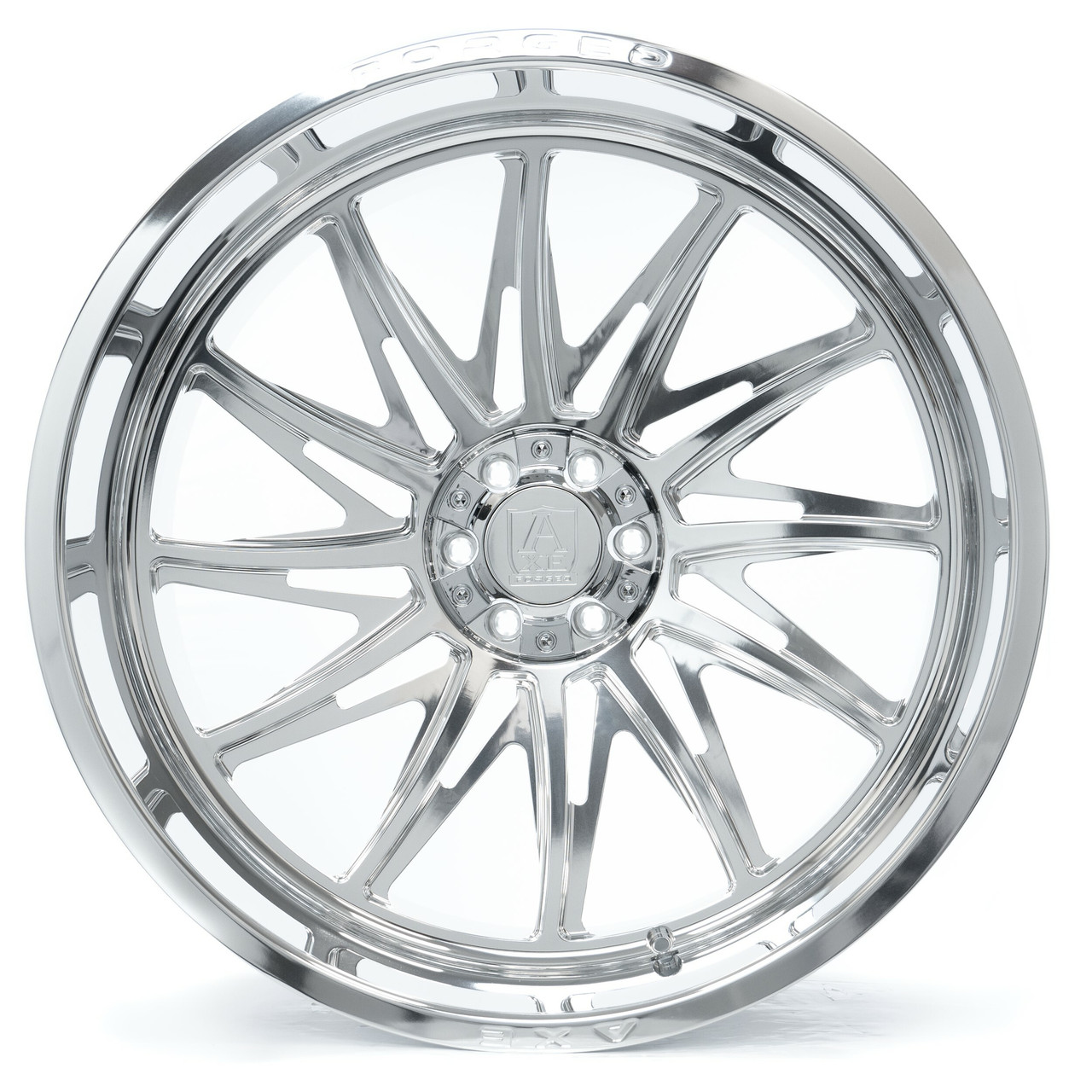 Set 4 26" Axe Wheels AF9 Forged Fully Polished 26x14 6x135 6x5.5 -76mm Rims