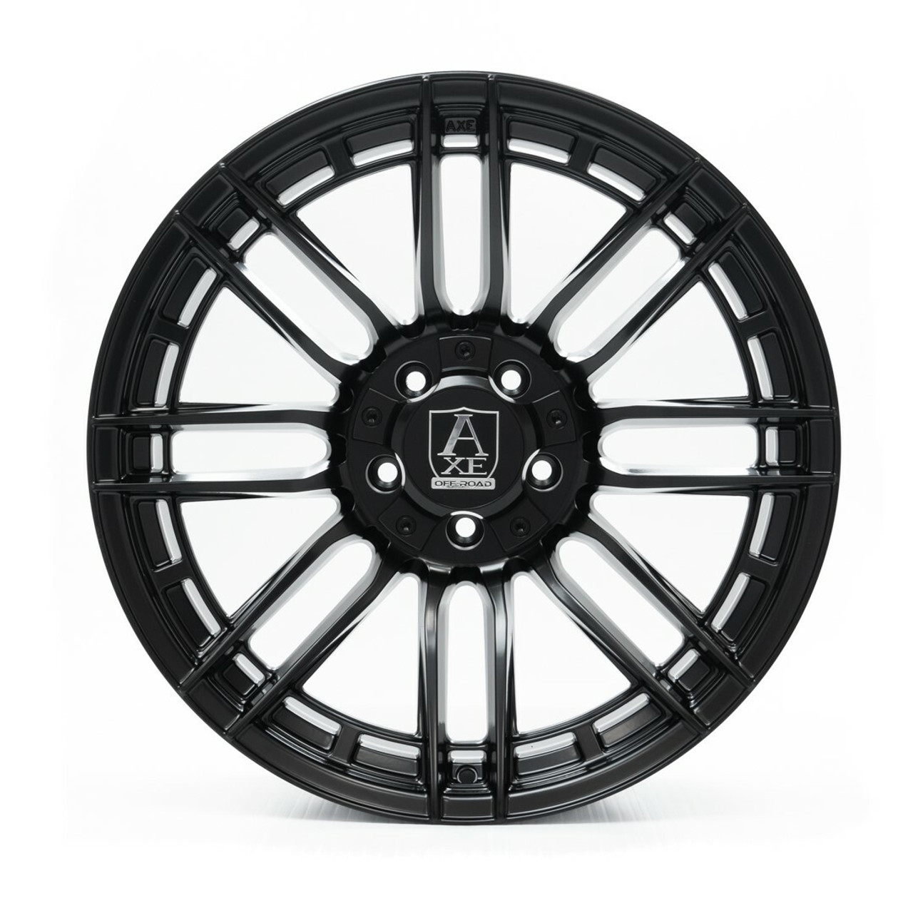 Set 4 20" Axe Wheels Thanos Satin Black 20x10 6x135 6x5.5 -10mm Lifted Rims