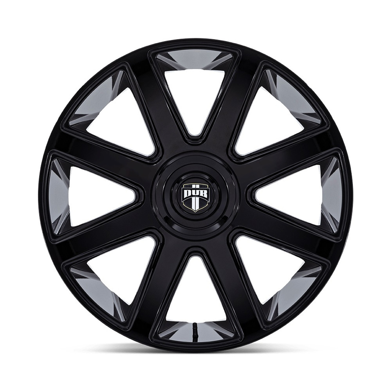 24" DUB 1PC DC273 Pull Gloss Black 24x9 Wheel 5x115 5x120 15mm Rim