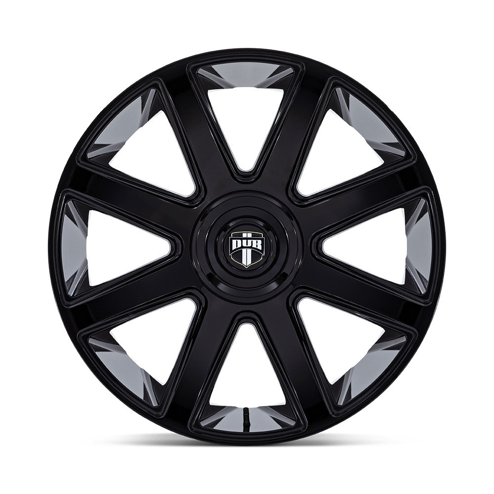 Set 4 24" DUB DC273 Pull 24x9 5x115 5x120 15mm Wheels Gloss Black Rims