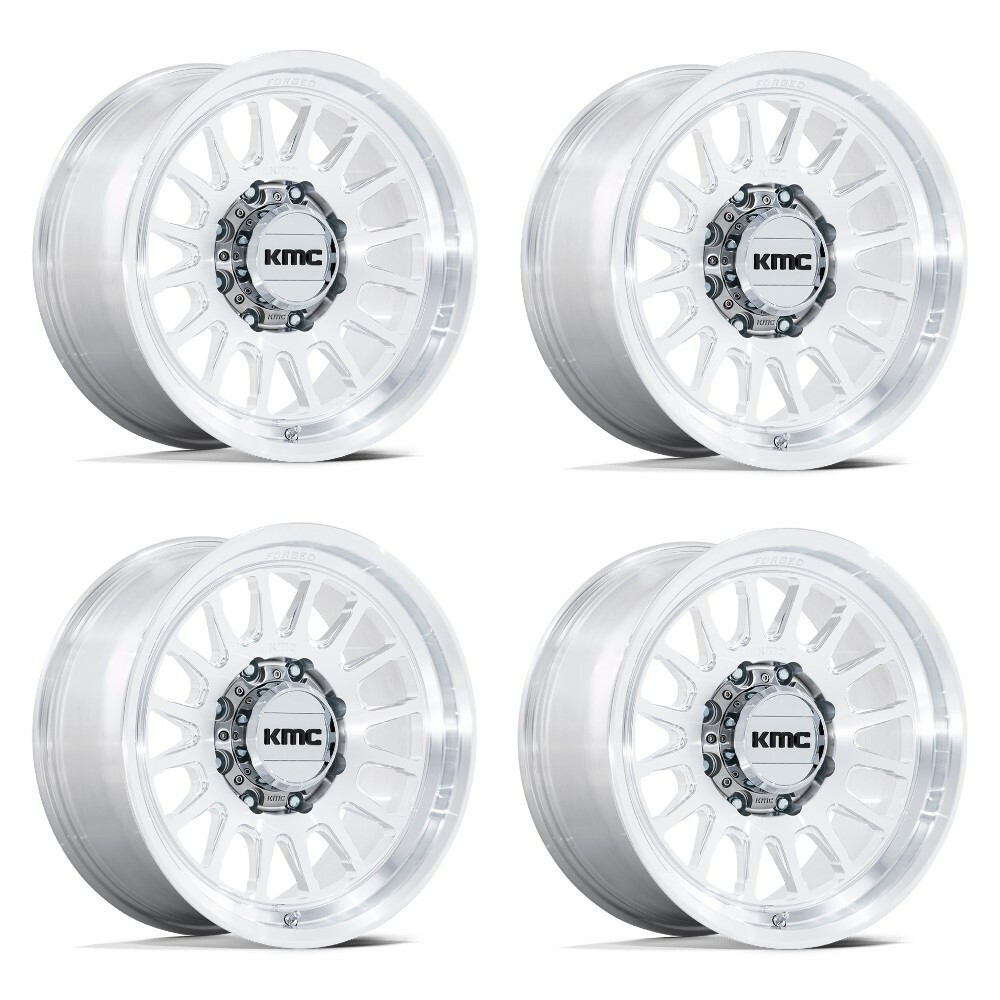 Set 4 18" KMC KM452 Impact Forged Monoblock 18x9 8x6.5 -12mm Raw Machined Rims