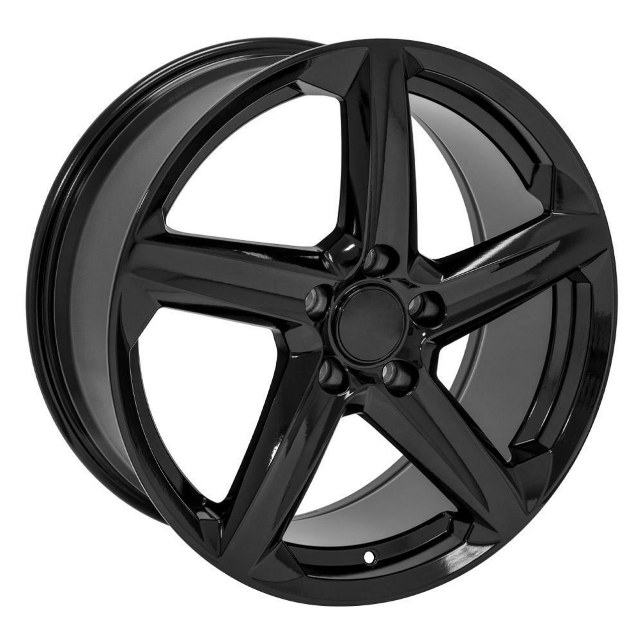 19" OE Wheels CV02D Gloss Black 19x8.5 Wheel 5x120 Rim 52mm For Chevy Corvette