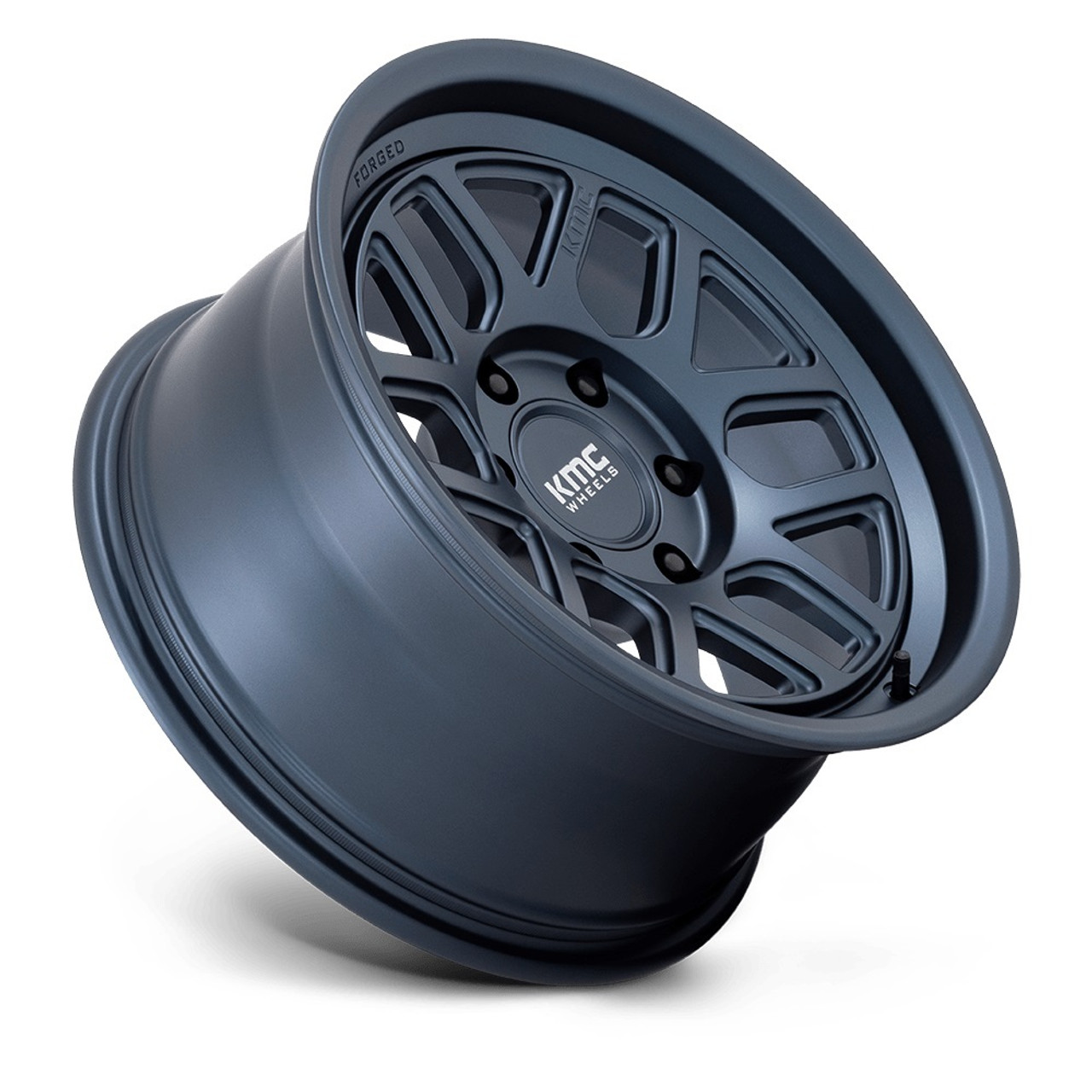 18" KMC KM446 Mesa Forged Monoblock Metallic Blue 18x9 Wheel 6x5.5 -12mm Rim