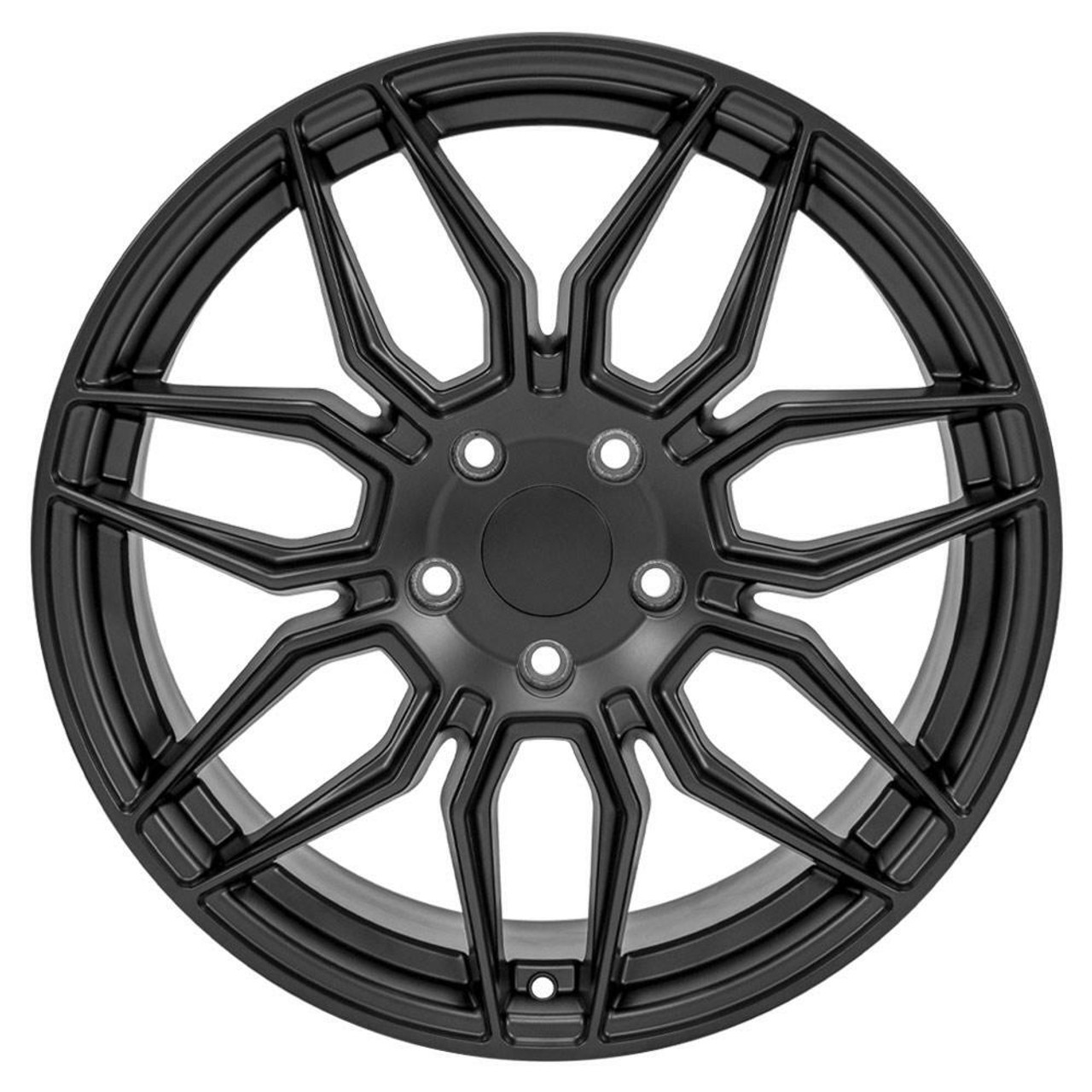 19" OE Wheels CV03C Satin Black 19x10 Wheel 5x4.75 Rim 73mm For Chevy Corvette