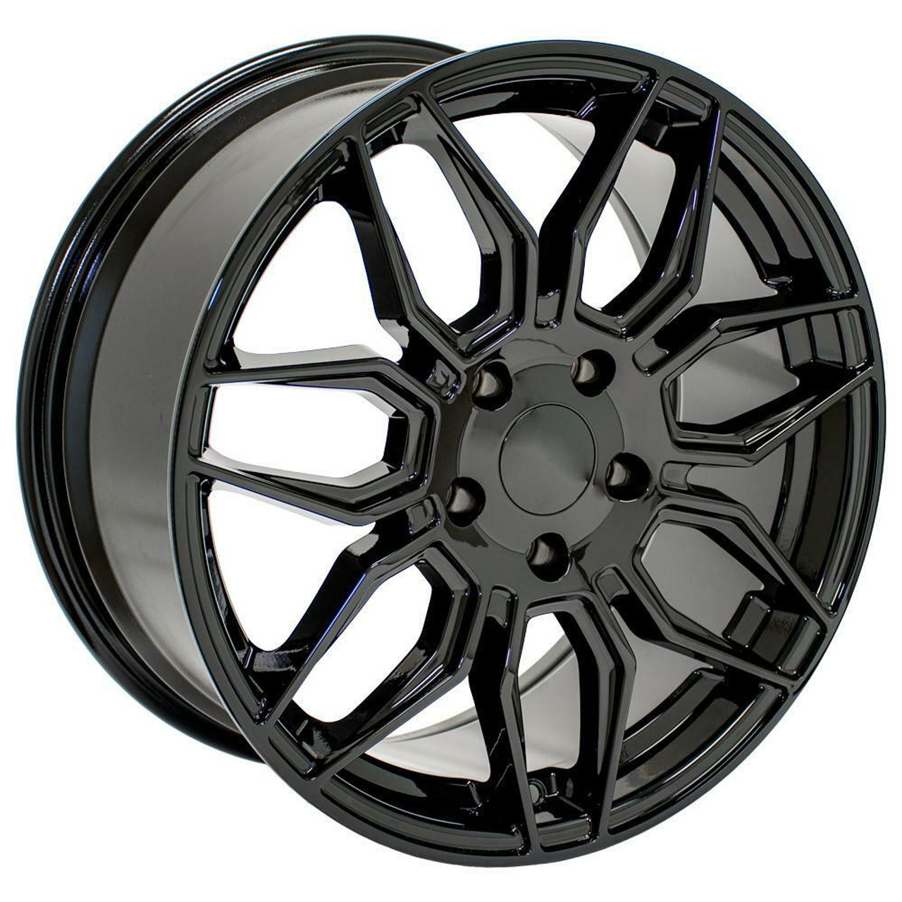 20" OE Wheels CV03D Gloss Black 20x11 Wheel 5x120 Rim 64mm For Chevy Corvette