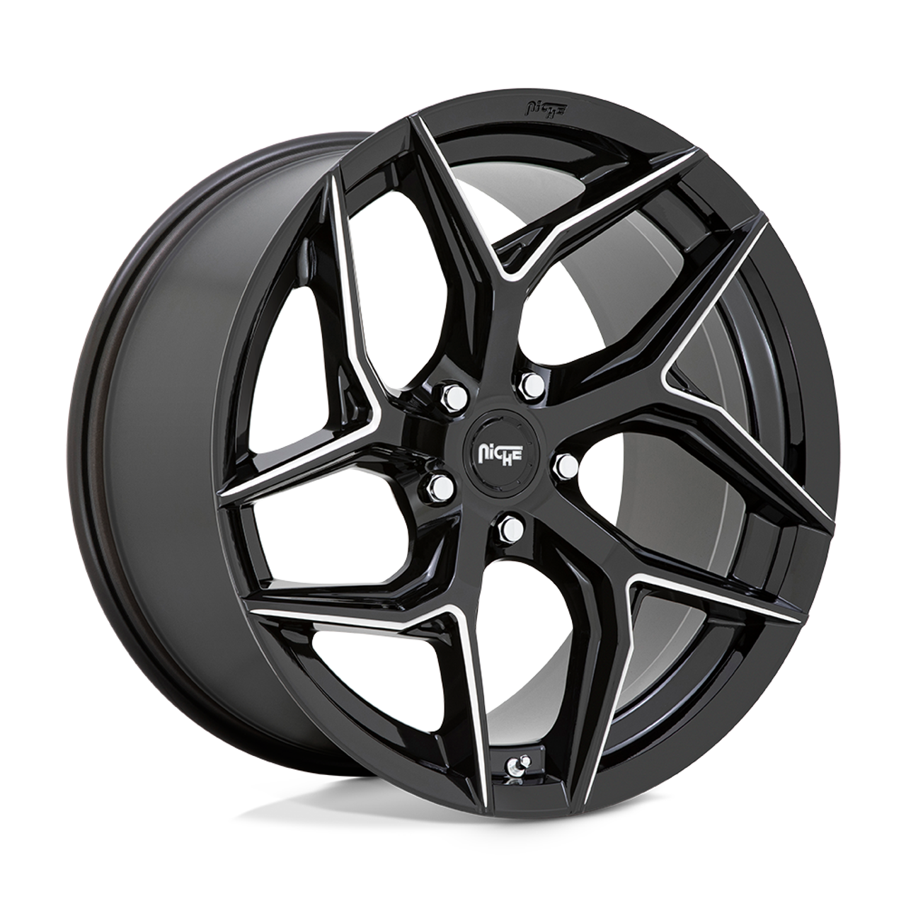Niche 1PC M266 Torsion 20x9 5x115 Gloss Black Milled Wheel 20" 18mm Rim