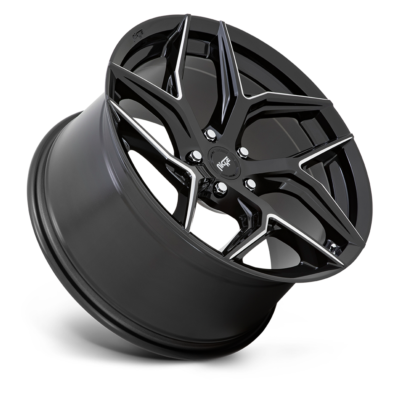 Niche 1PC M266 Torsion 20x9 5x115 Gloss Black Milled Wheel 20" 18mm Rim