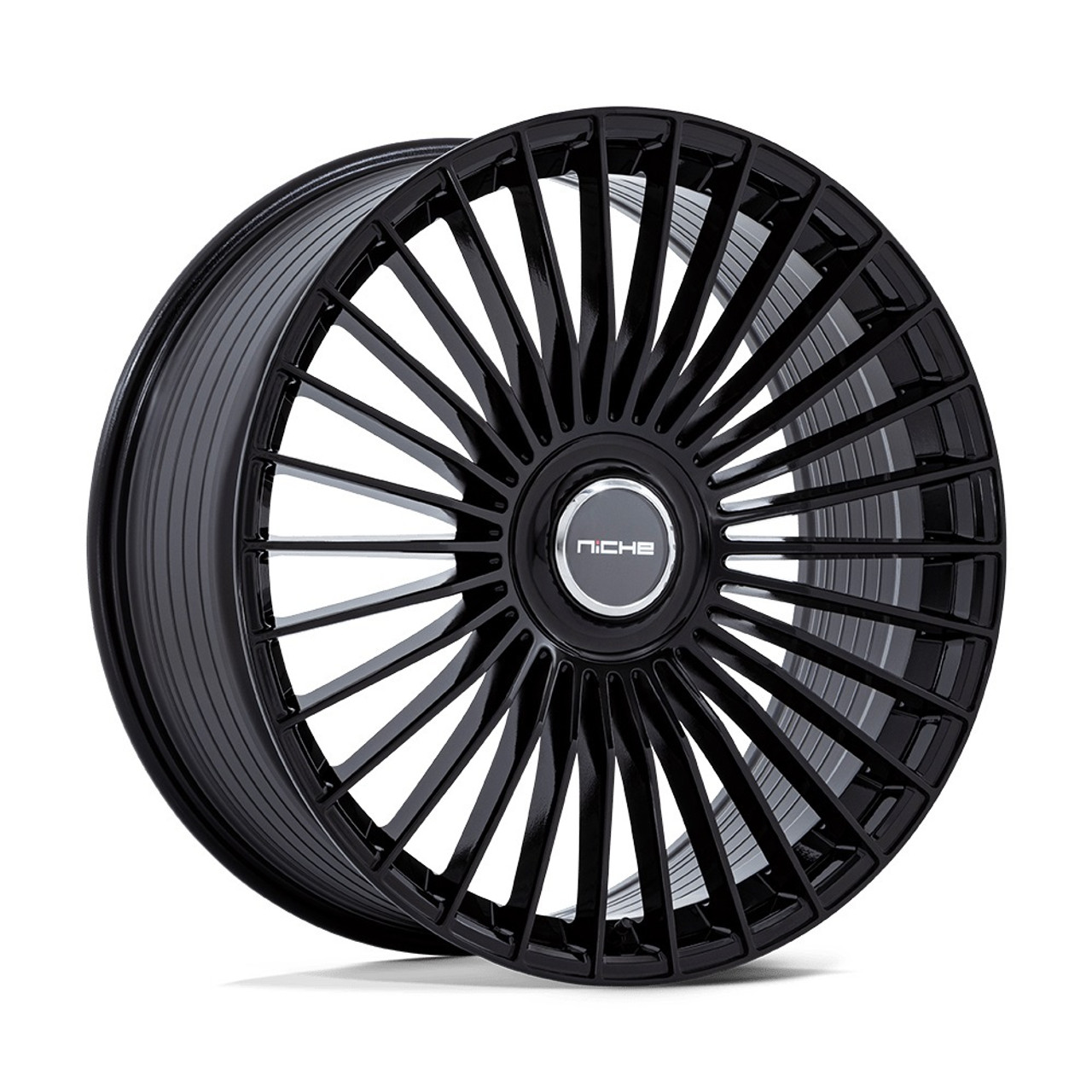 22" Niche 1PC NC282 Serene Gloss Black 22x10.5 Wheel 5x112 5x120 38mm Rim