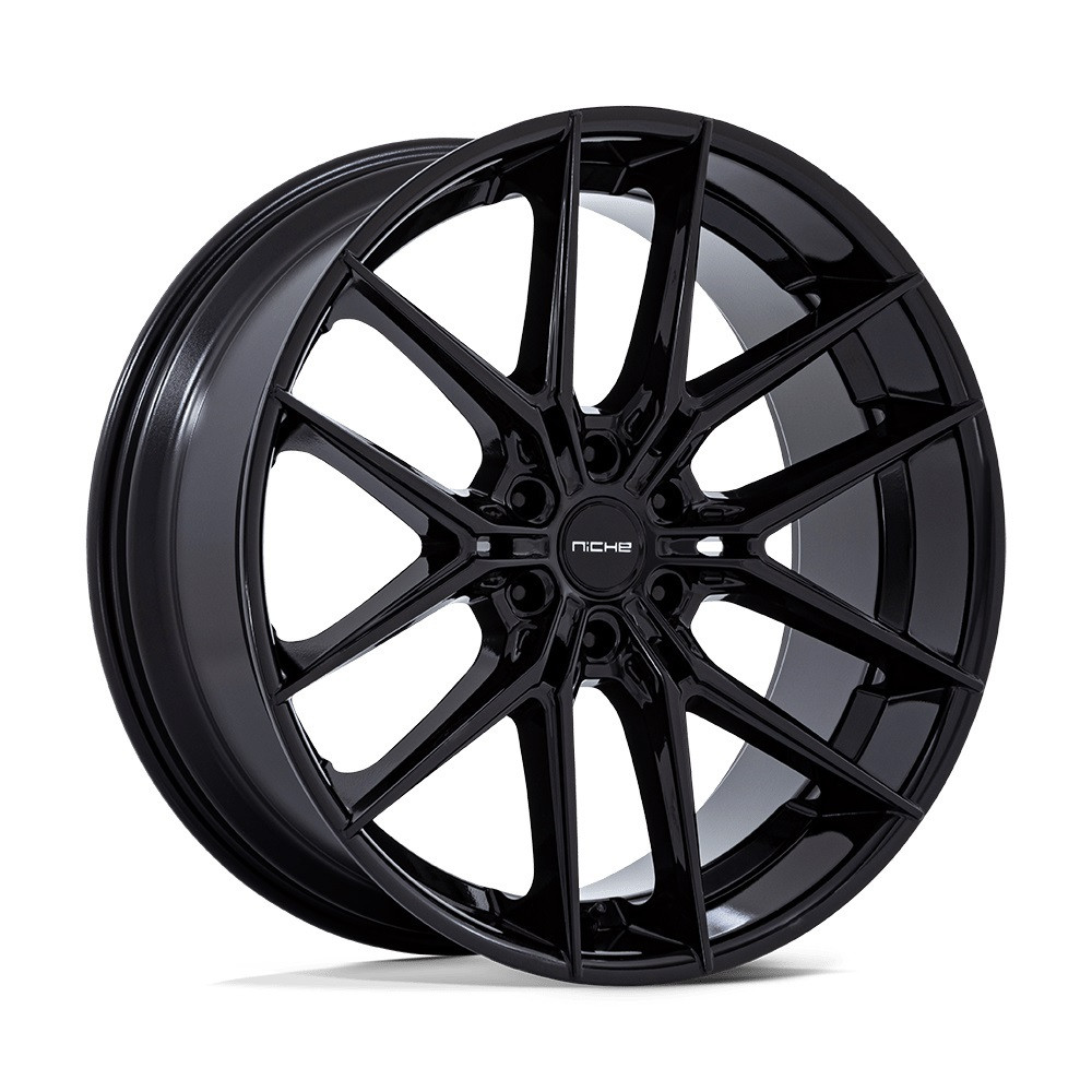 Set 4 24" Niche 1PC NC280 Prodigy 6 Gloss Black 24x10 Wheels 6x135 25mm Rims