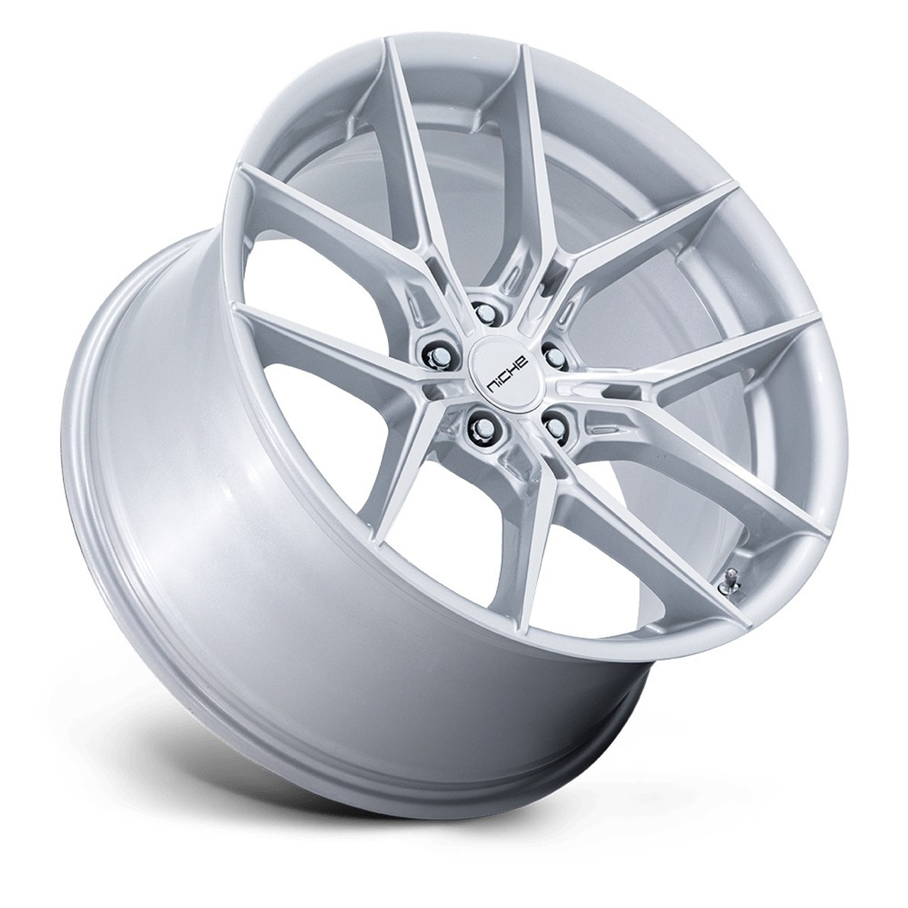 20" Niche 1PC NC279 Prodigy 5 Silver Machined Face 20x11 Wheel 5x4.5 50mm Rim
