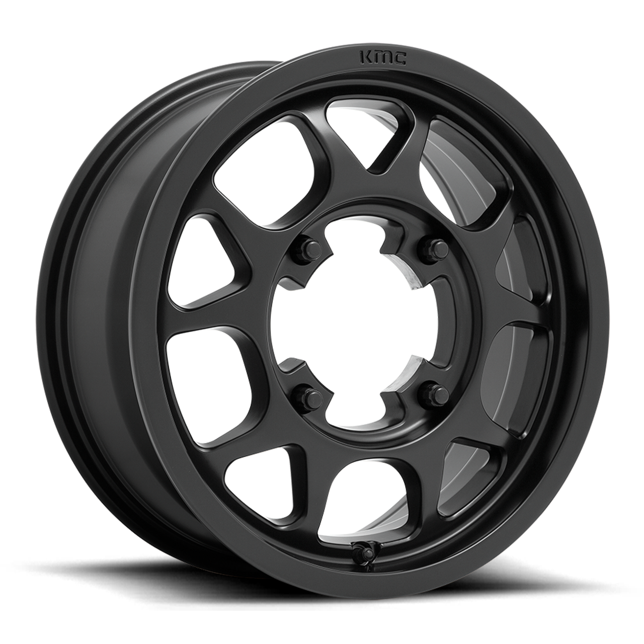KMC Powersports KS136 Toro 15x6 4x137 Satin Black Wheel 15" 38mm Rim