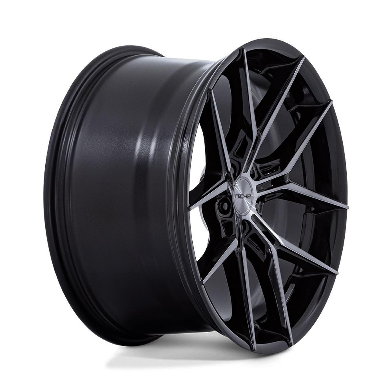 18" Niche NC279 Prodigy 5 Gloss Black Dark Tinted Clear 18x9.5 5x112 22mm Rim
