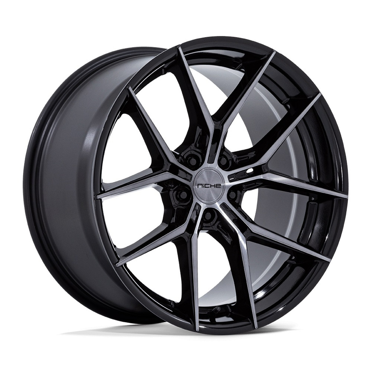 18" Niche NC279 Prodigy 5 Gloss Black Dark Tinted Clear 18x9.5 Wheel 5x120 40mm