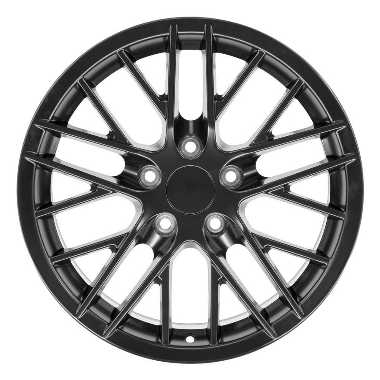 18" OE Wheels CV08A Satin Black 18x10.5 Wheel 5x4.75 Rim 56mm For Chevy Pontiac