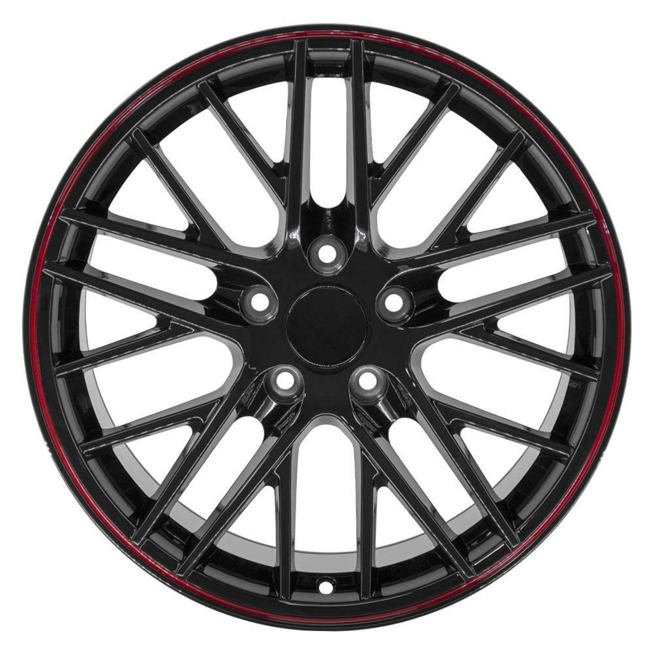 18" OE Wheels CV08A Gloss Black 18x10.5 Wheel 5x4.75 Rim 56mm For Chevy Pontiac