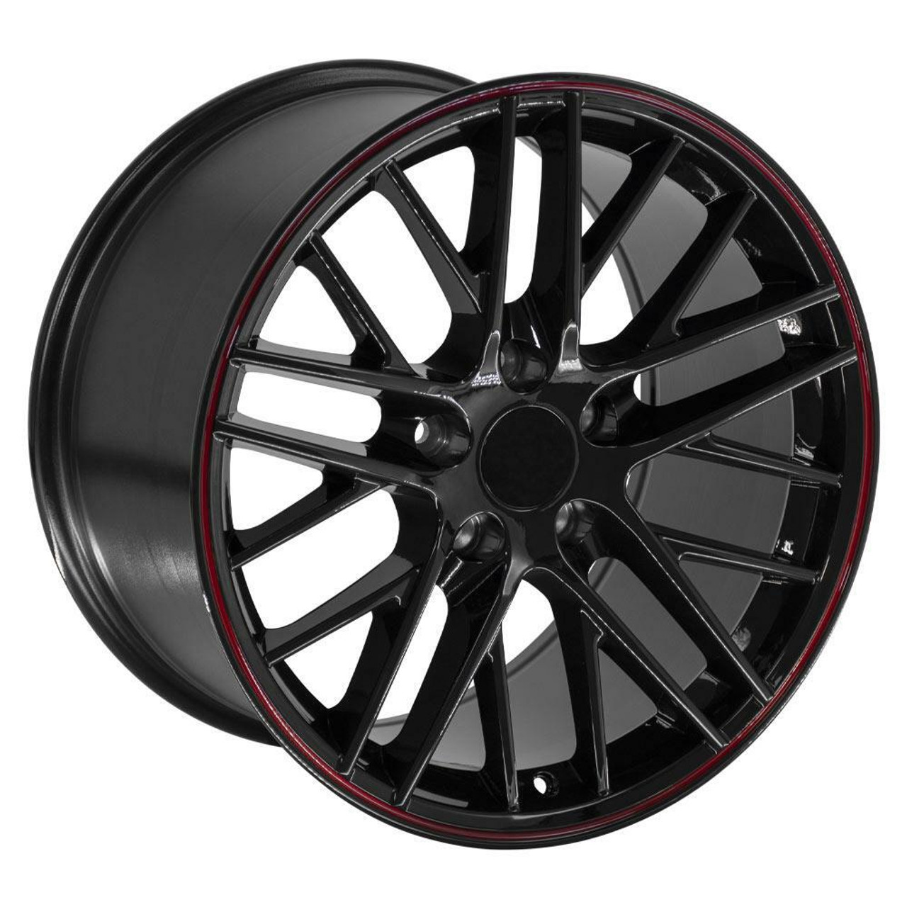 18" OE Wheels CV08A Gloss Black 18x10.5 Wheel 5x4.75 Rim 56mm For Chevy Pontiac