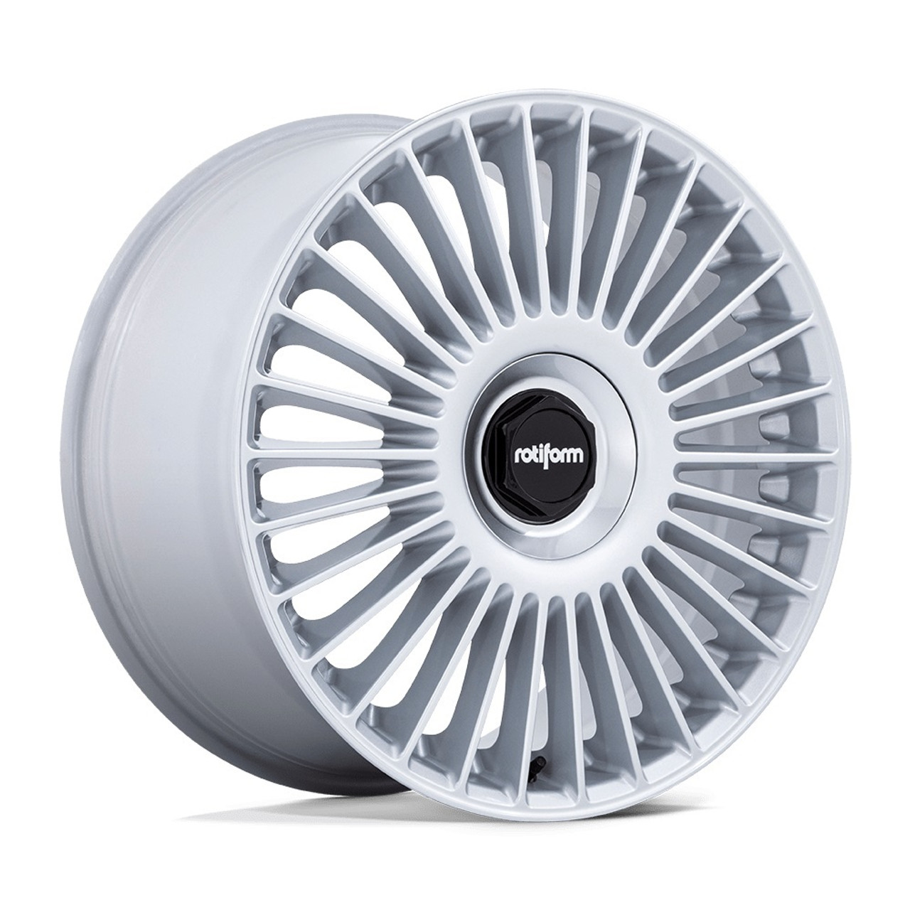 20" Rotiform RC202 GRZ Gloss Silver 20x10 Wheel 5x112 5x120 50mm Rim