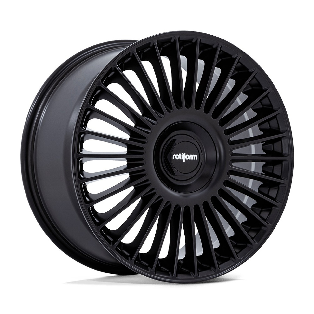 Set 4 22" Rotiform RC202 GRZ Matte Black 22x10 Wheels 5x120 5x130 30mm Rims