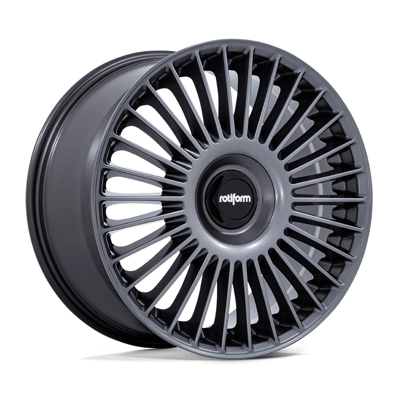 22" Rotiform RC202 GRZ Matte Anthracite 22x10 Wheel 5x112 5x120 20mm Rim