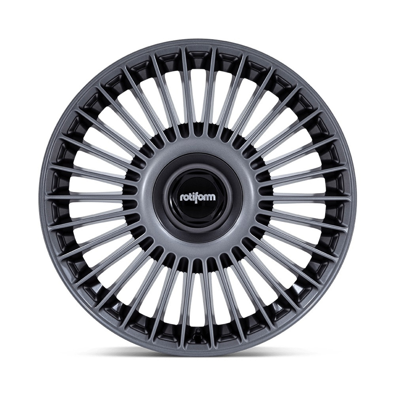 22" Rotiform RC202 GRZ Matte Anthracite 22x10 Wheel 5x120 5x130 30mm Rim
