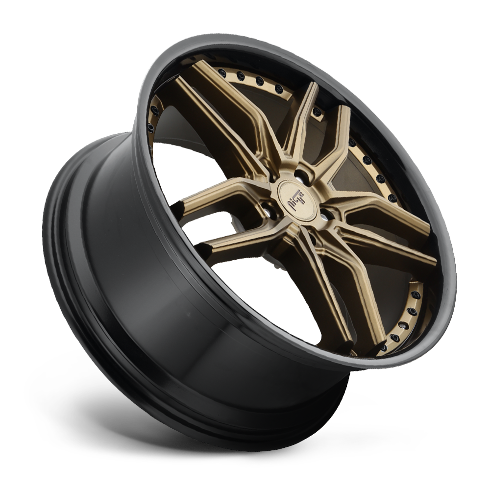 Niche 1PC M195 Methos 20x9 5x112 Matte Bronze Black Bead Ring Wheel 20" 38mm Rim