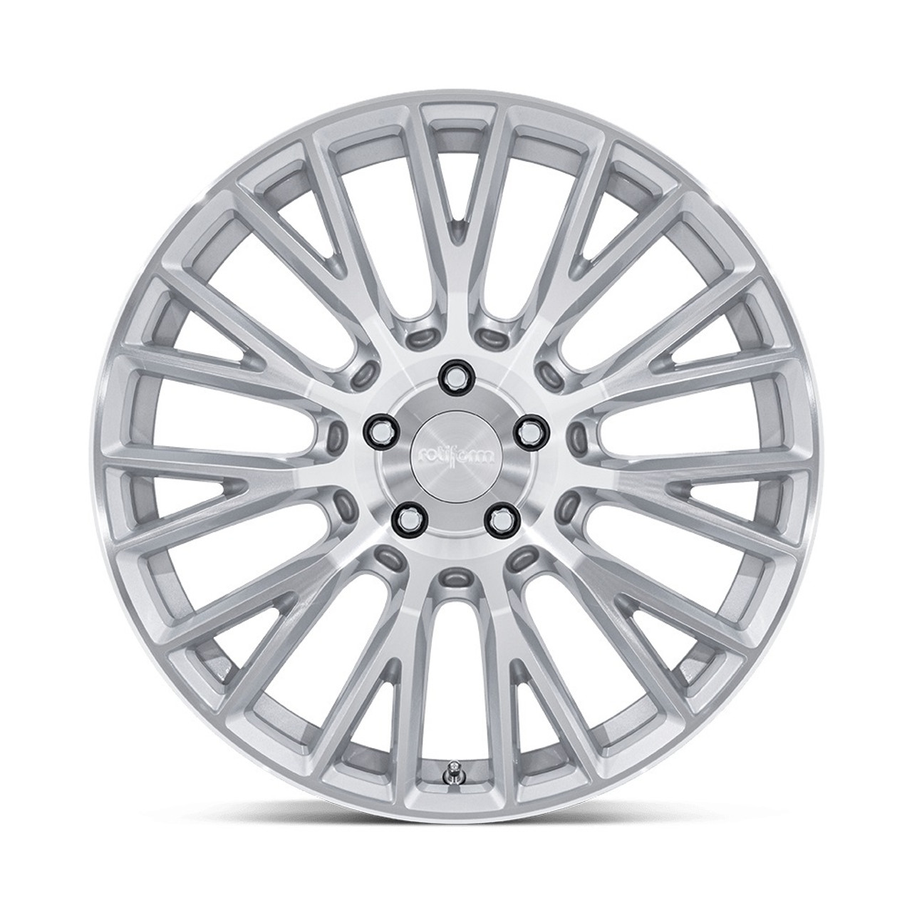 Set 4 19" Rotiform RC201 LSE 19x8.5 5x120 35mm Gloss Silver Machined Face Wheels