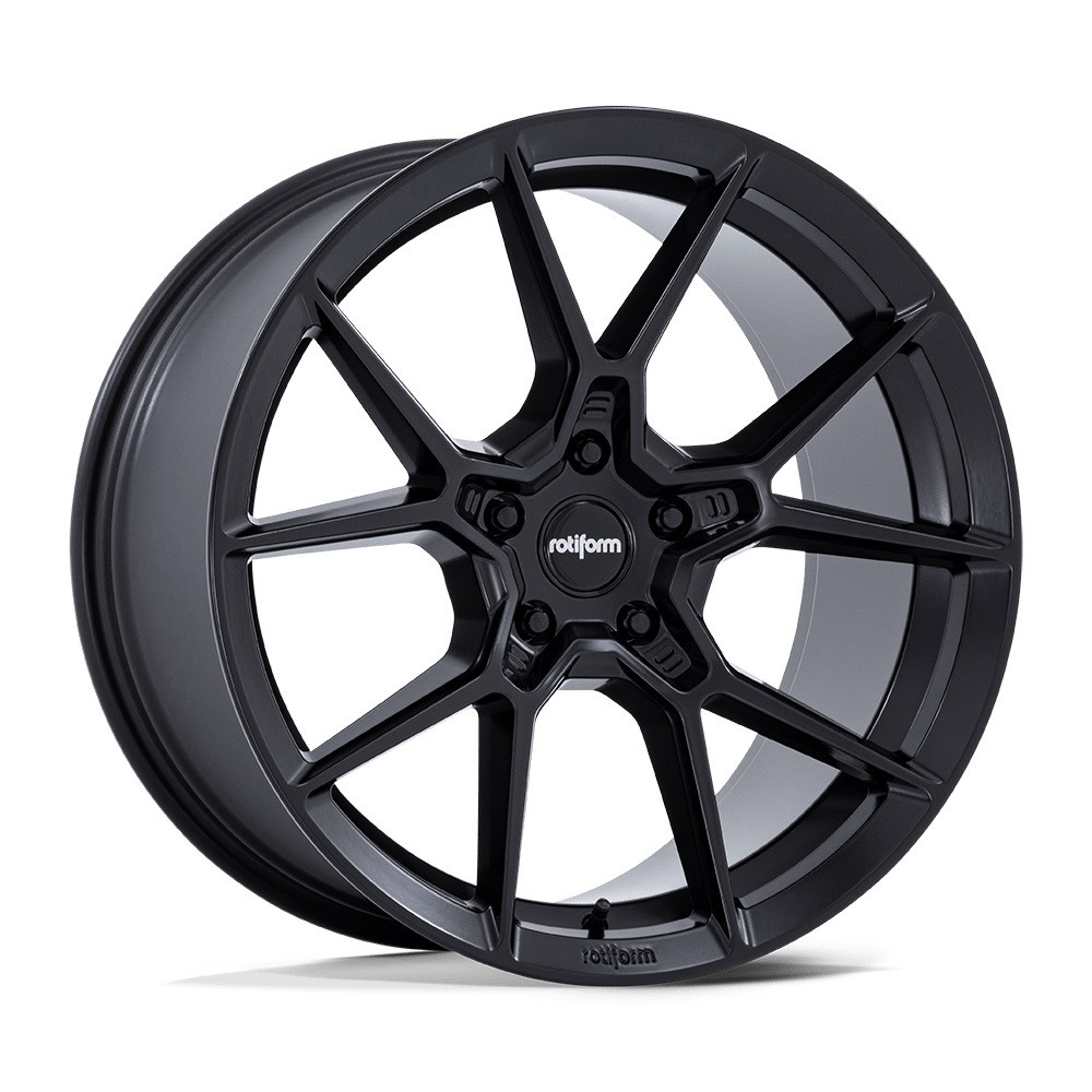 Set 4 20" Rotiform RC199 KPR Satin Black 20x10 Wheels 5x112 35mm Rims