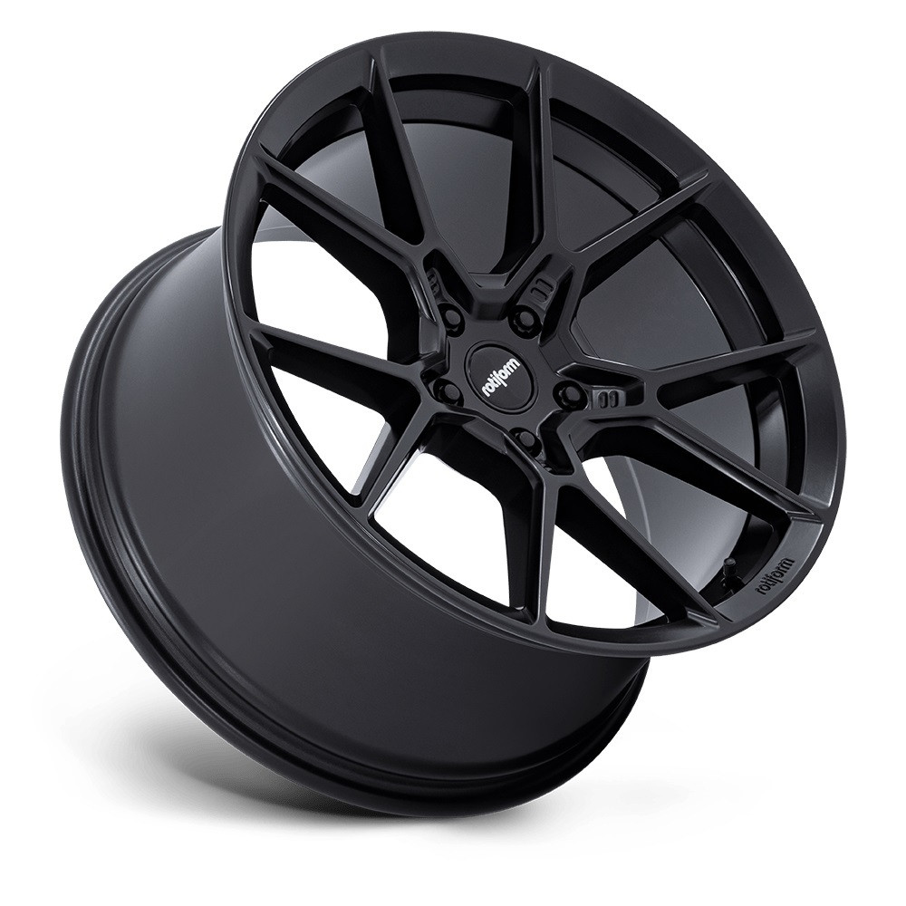 Set 4 20" Rotiform RC199 KPR Satin Black 20x10 Wheels 5x112 35mm Rims