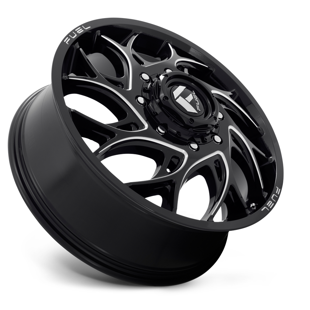 Fuel 1PC D741 Runner 22x8.25 8x210 Gloss Black Milled Wheel 22" 105mm Rim