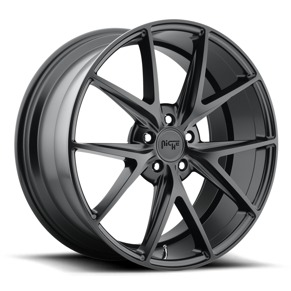 19" Niche 1PC M117 Misano 19x9.5 Matte Black 5x112 Wheel 35mm Rim