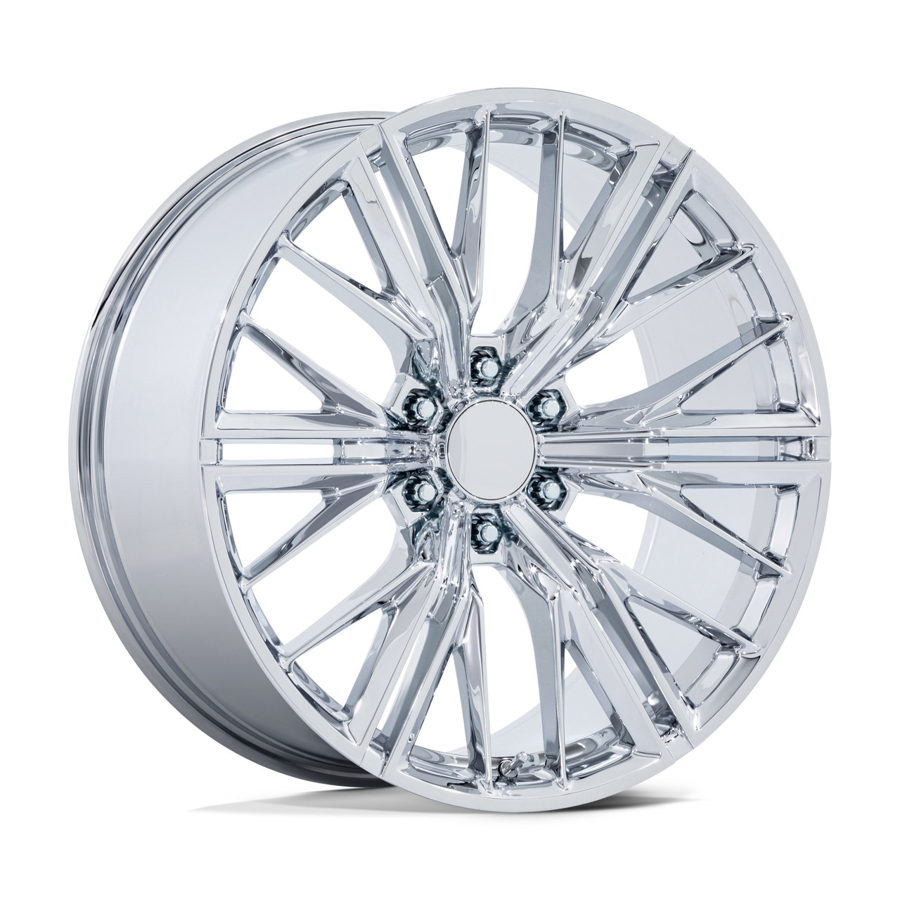 Set 4 24" Performance Replicas PR227 Chrome 24x10 Wheels 6x5.5 24mm Rims