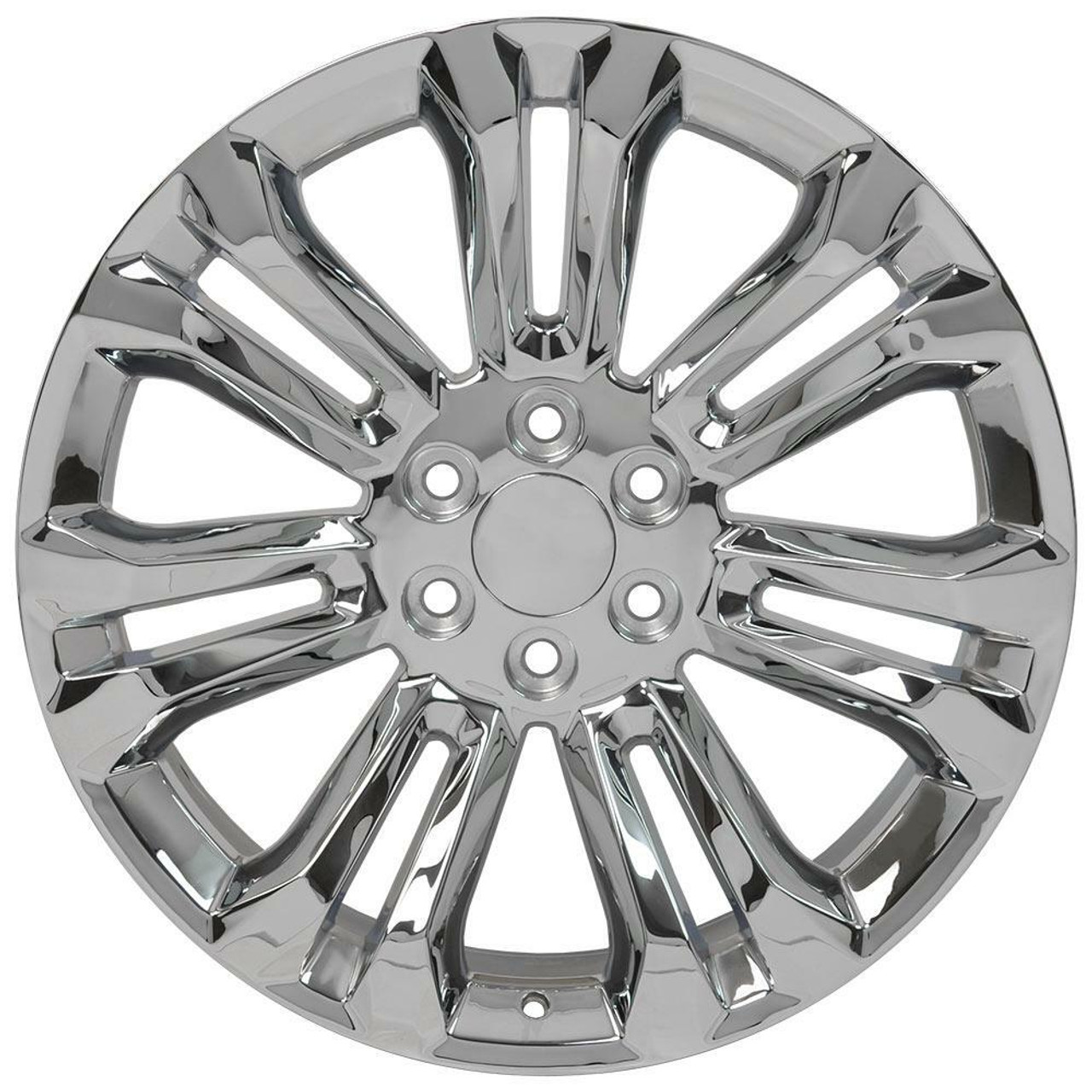 22" OE Wheels CV43B Chrome 22x9 Wheel 6x5.5 Rim 24mm For Chevy GMC