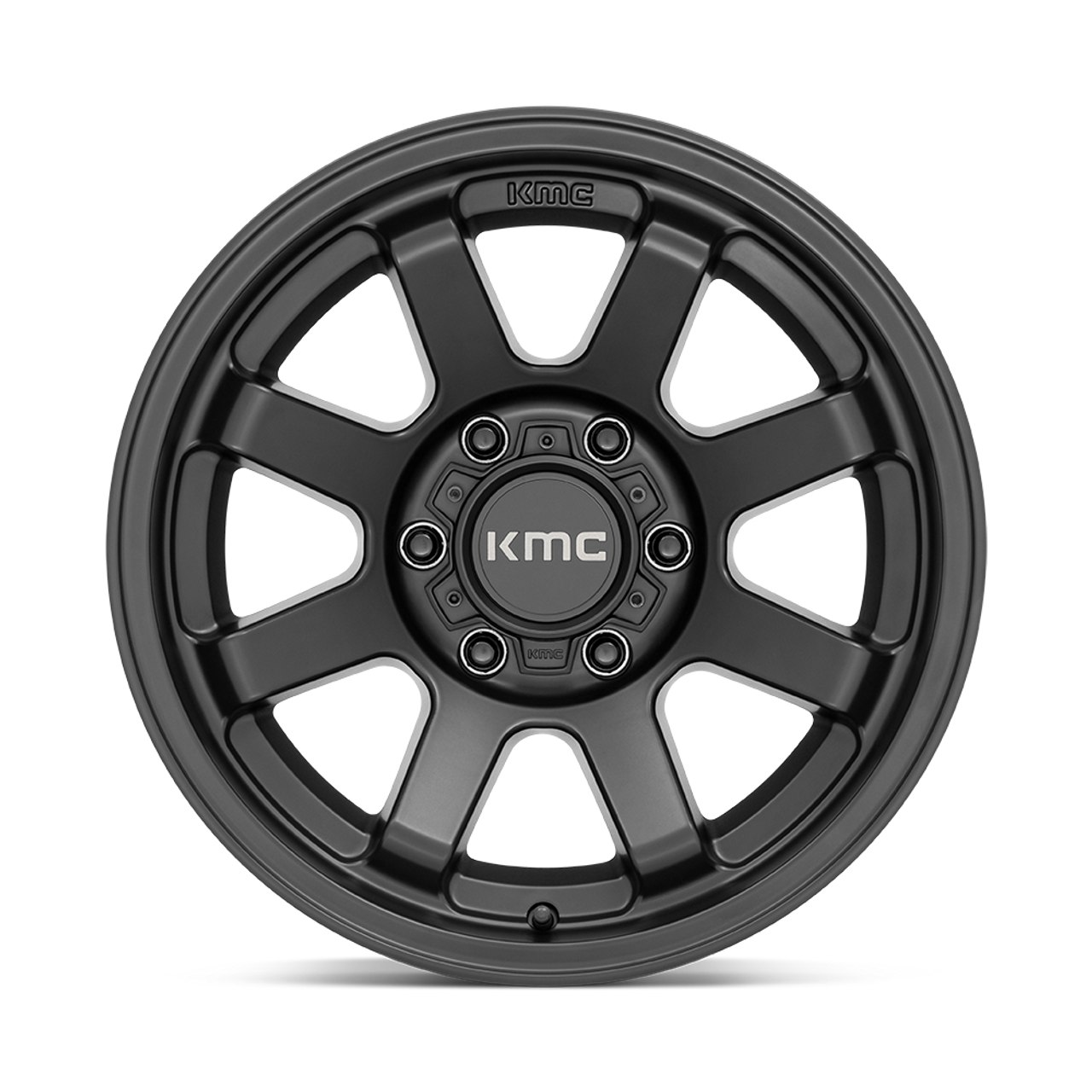 KMC KM723 Trail 17x9 6x5.5 Satin Black Wheel 17" -12mm Rim