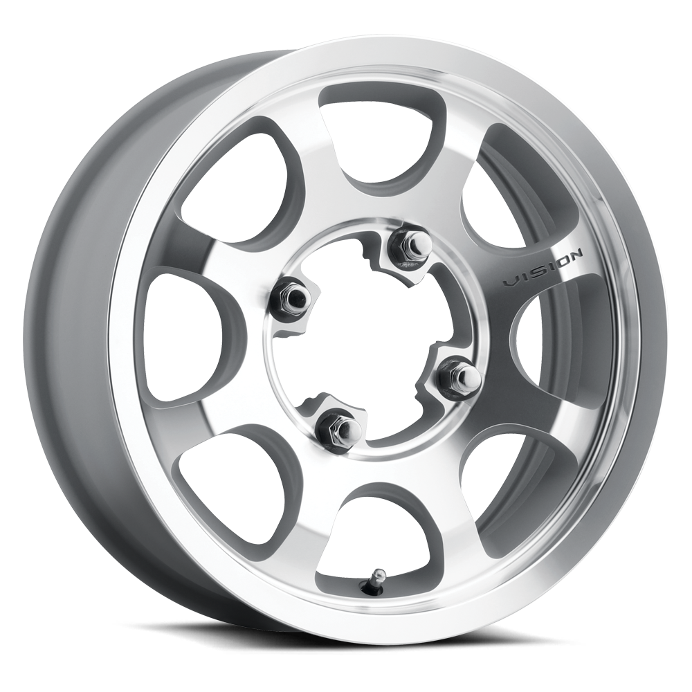 15" Vision ATV 351 Flow Machined 15x7 Wheel 4x136 38mm Rim